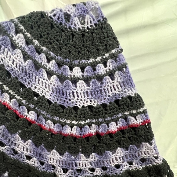 The Cyclops Eye Crocheted Round Mandala Throw Blanket Large - Picture 5 of 8